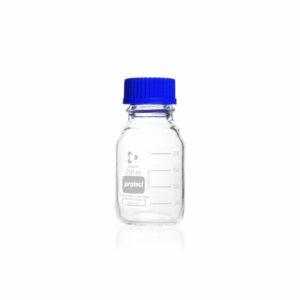 Фото 3 - Бутыль DURAN® Protect 250 мл, GL45, с крышкой и сливным кольцом, с защитным покрытием (PU), бесцветное стекло