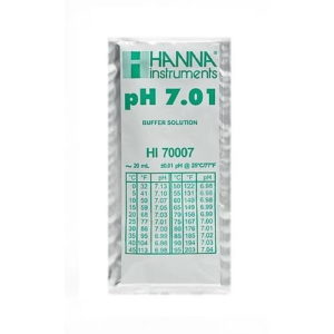 Фото 15 - Растворы для калибровки pH 7.01 Hanna HI77700P, 10х20 мл