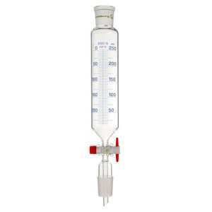 Фото 4 - Воронка капельная цилиндрическая Rettberg 100 мл, NS14,5/23, с градуировкой, PTFE кран, стекло