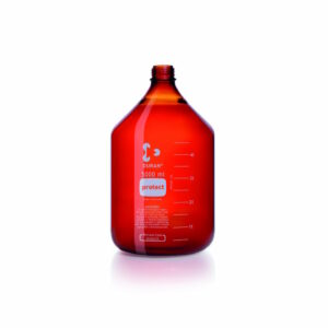 Фото 4 - Бутыль DURAN® Protect 5000 мл, GL45, янтарного цвета, с защитным пластиковым покрытием, без завинчивающейся крышки и кольца для слива