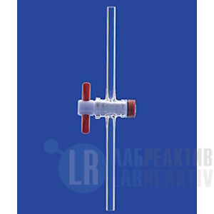 Фото 1 - Кран одноходовой Lenz NS12,5, диаметр отверстия 1,5 мм, PTFE