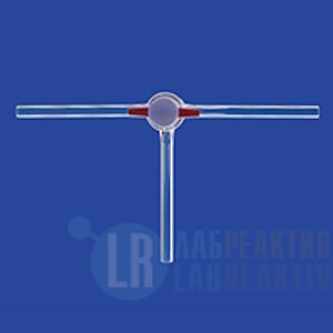 Фото 2 - Кран трехходовой Lenz NS18,8, диаметр отверстия 2,5 мм, PTFE