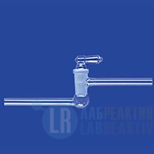 Фото 4 - Кран вакуумный Lenz одноходовой, параллельный, NS18,8, диаметр отверстия 4,0 мм, стекло