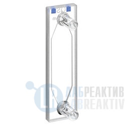 Фото 1 - Кювета абсорбционная Hellma 137-QS кварцевая, оптический путь 1 мм, проточная