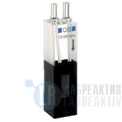 Фото 4 - Кювета абсорбционная Hellma 176.000-QS кварцевая, оптический путь 10 мм, высоты центра 15 мм, проточная