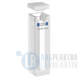 Фото 3 - Кювета абсорбционная Hellma 104-QS кварцевая, оптический путь 10 мм