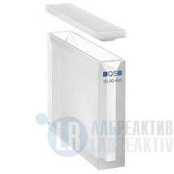 Фото 1 - Кювета абсорбционная Hellma 104-QS кварцевая, оптический путь 50 мм