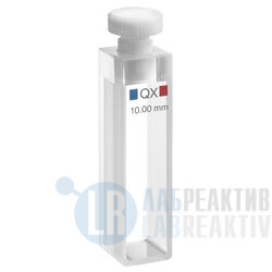 Фото 1 - Кювета абсорбционная Hellma 110-QX кварцевая, оптический путь 10 мм