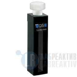 Фото 3 - Кювета абсорбционная Hellma 114B-QS кварцевая, оптический путь 10 мм, черные боковые стенки и основание