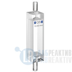 Фото 2 - Кювета абсорбционная Hellma 130-QS кварцевая, оптический путь 10 мм, проточная