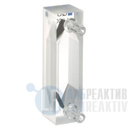 Фото 2 - Кювета абсорбционная Hellma 137-QS кварцевая, оптический путь 10 мм, проточная