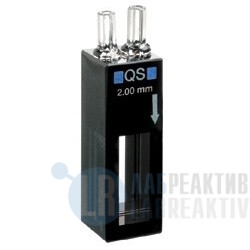 Фото 2 - Кювета абсорбционная Hellma 170-QS кварцевая, оптический путь 2 мм, проточная