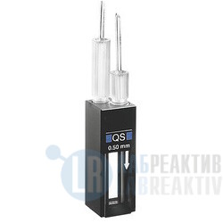 Фото 14 - Кювета абсорбционная Hellma 170.700-QS кварцевая, оптический путь 0,5 мм, проточная