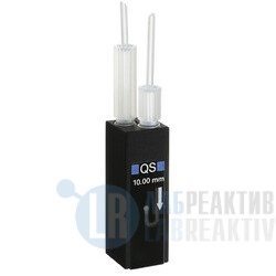 Фото 4 - Кювета абсорбционная Hellma 178.712-QS кварцевая, оптический путь 10 мм, высота центра 8,5 мм, проточная