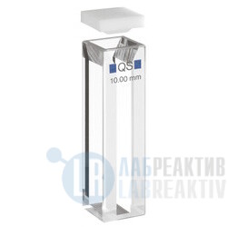 Фото 2 - Кювета флуоресцентная Hellma 104F-QS кварцевая, оптический путь 10x4 мм