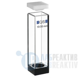 Фото 1 - Кювета флуоресцентная Hellma 109.000F-QS кварцевая, оптический путь 10x10 мм, для магнитных мешалок