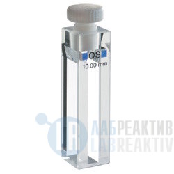 Фото 1 - Кювета флуоресцентная Hellma 114F-QS кварцевая, оптический путь 10x4 мм