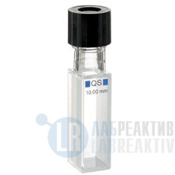 Фото 1 - Кювета флуоресцентная Hellma 117.100F-QS кварцевая, оптический путь 10x10 мм