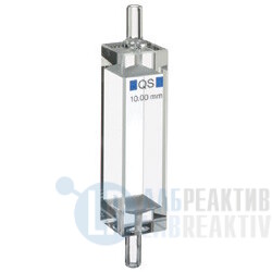 Фото 1 - Кювета флуоресцентная Hellma 131-QS кварцевая, оптический путь 10x10 мм, проточная