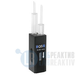 Фото 3 - Кювета флуоресцентная Hellma 176.751-QS кварцевая, оптический путь 3x3 мм, высота центра 8,5 мм, проточная