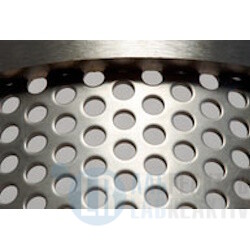 Фото 19 - Нижнее сито Fritsch из нержавеющей стали 316L с круглыми отверстиями 10 мм