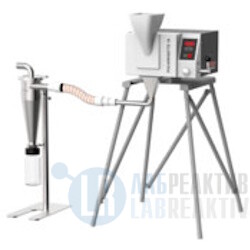 Фото 32 - Высокопроизводительный циклонный сепаратор Fritsch нержавеющая сталь 304, с гибкой соединительной трубкой