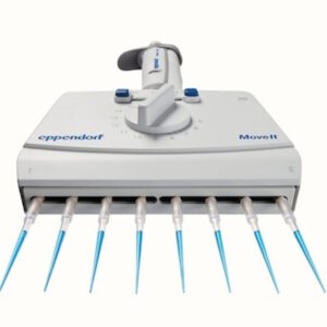 Фото 4 - Автоматическая пипетка механическая Eppendorf  Research plus Move It, 120-1200 мкл, 4-канальная, с переменным расстоянием между наконечниками