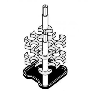 Фото 1 - Адаптер Eppendorf 10х5 – 7 мл, для бакет-ротора А-4-38 с прямоуг. бакетами, 2 шт./упаковка