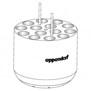 Фото 2 - Адаптер Eppendorf для 14 круглодонных пробирок на 14 мл, к круглодонному стакану, для роторов S-4x1000, S-4x750, S-4-104, 2 шт./упаковка
