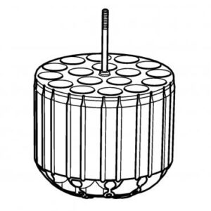 Фото 2 - Адаптер Eppendorf для 17 пробирок по 12×75 мм, для ротора S-4x400, 2 шт./упаковка