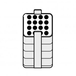 Фото 1 - Адаптер Eppendorf для 16 круглодонным пробирок на 3-15 мл, к прямоугольному стакану на 500 мл, для ротора A-4-81 и S-4x500, 2 шт./упаковка