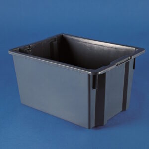 Фото 4 - Лоток серый Kartell штабелируемый, 27 л, HDPE