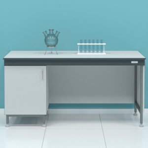 Фото 13 - Стол пристенный однотумбовый Laboratoroff СТ.СП1Д.150.60.75 с дверцей (высота 750 мм)