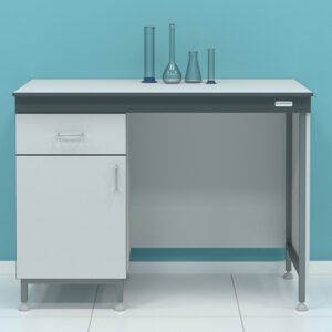 Фото 20 - Стол пристенный однотумбовый с дверцей и ящиком Laboratoroff СТ.СП1К.120.60.90 серии “Стандарт” (высота 900 мм)