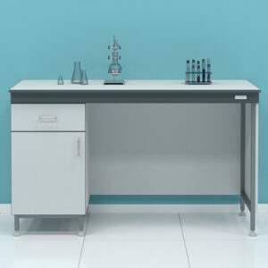 Фото 21 - Стол пристенный однотумбовый с дверцей и ящиком Laboratoroff СТ.СП1К.150.60.90 серии “Стандарт” (высота 900 мм)