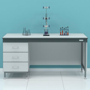 Фото 17 - Стол пристенный однотумбовый Laboratoroff СТ.СП1Я.150.60.75 с ящиками (высота 750 мм)